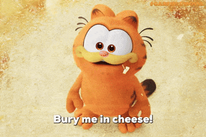Garfield Movie Cheese GIF by Sony Pictures