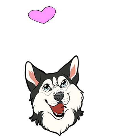 Happy In Love Sticker by Gone to the Snow Dogs