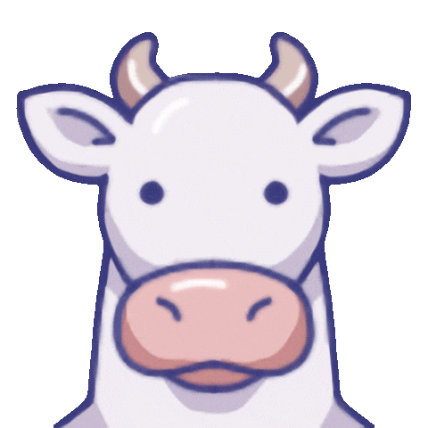 Farming Simulator Cow Sticker by Farming Simulator | Official Channel