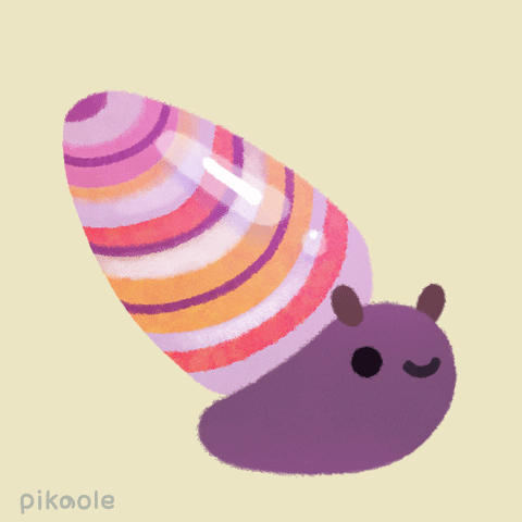 Snail Smile GIF by pikaole