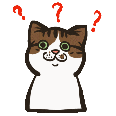 Cat Question Sticker