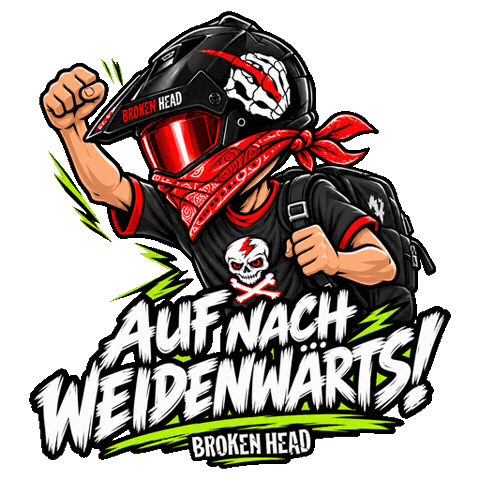 Lets Go Chuck Sticker by Broken Head