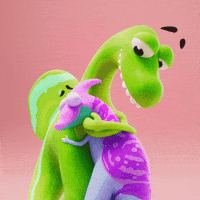 True Love Hug GIF by Claynosaurz