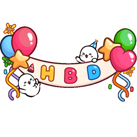 Celebrate Birthday Party Sticker by Sappy Seals