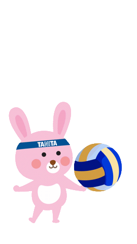 Volleyball Rabbit Sticker by TANITA Hong Kong