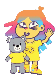 Illustration Bear Sticker