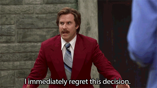 angry frustrated anchorman regret ron burgundy GIF