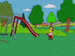 GIPHY search “Millhouse Frisbee”