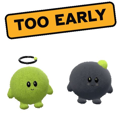 Dot Wait And See Sticker by Open Loop News