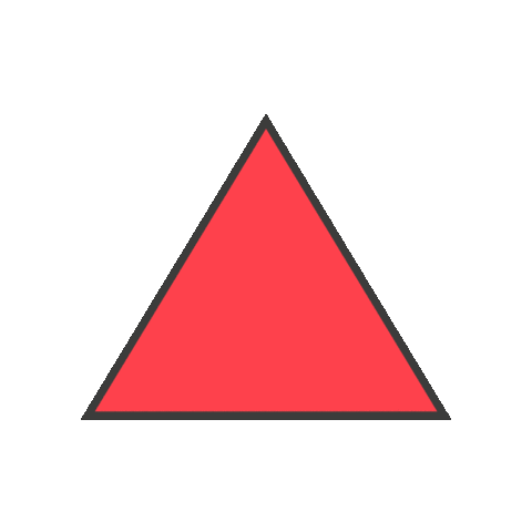 Red Triangle Sticker by Bournemouth 7s Festival