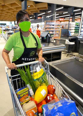 MetroMartPH shopping grocery shopping cart shopper GIF