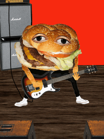 Guitar Hamburger GIF by Scorpion Dagger