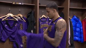 getting ready los angeles lakers GIF by NBA