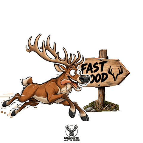 Humor Deer Sticker by Gravseth Jakt & Trofé