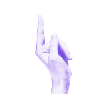 Hand Finger Sticker by DNMH