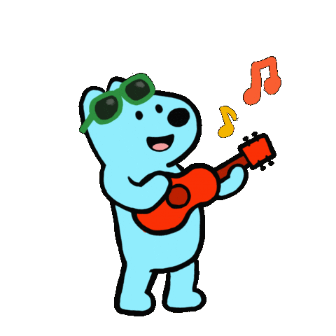 Happy Guitar Sticker
