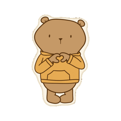 Happy Bear Sticker by Mister O‘Lui