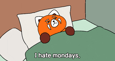 Tired I Hate Mondays GIF by PlayDappTown