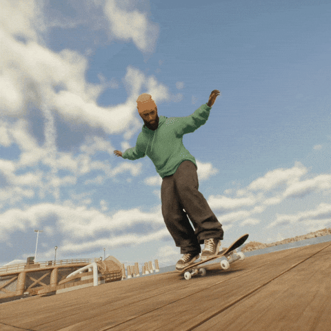 Skateboarding Dark Slide GIF by skate.