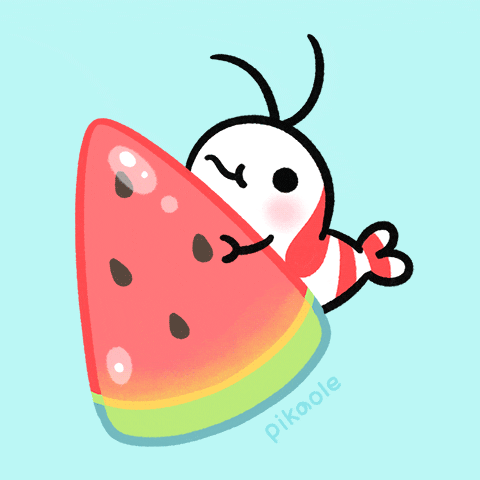 Summer Eating GIF by pikaole