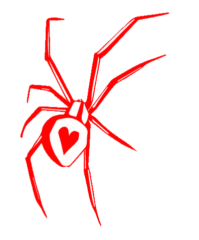 Black Widow Spider Sticker by Foxblood