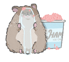 Hungry Ice Cream Sticker by Kennymays