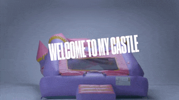 welcome to my castle GIF by Cassie Dasilva