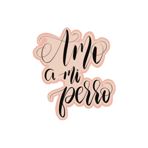 I Love My Dog Sticker