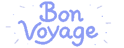 Traveling Bon Voyage Sticker