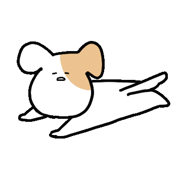 Dog Stretch Sticker