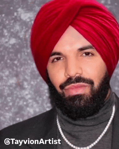 Drake Turban GIF