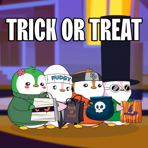 Trick Or Treat Halloween GIF by Pudgy Penguins