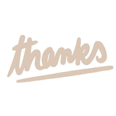 Thanks Merci Sticker by Alexiane Bijoux