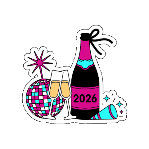 Nye Sticker by AcrobatAnt