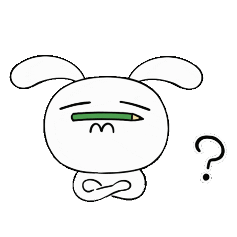 Bunny 考える Sticker