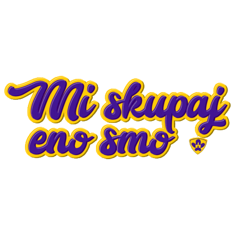 Mi Skupaj Eno Smo Sticker by NK Maribor