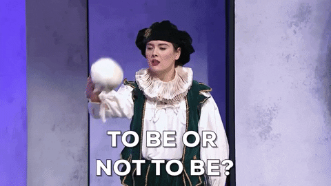 To Be Or Not To Be Hamlet GIF by paidoff - Find & Share on GIPHY