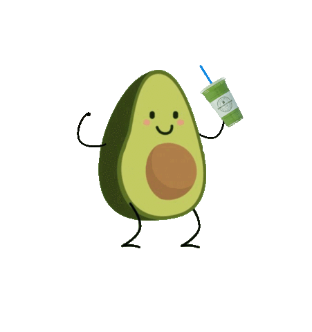 Avocado Smoothie Sticker by Body Energy Club
