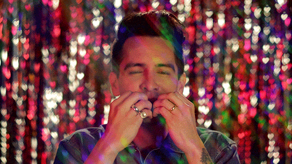 Happy Brendon Urie GIF by Panic! At The Disco - Find & Share on GIPHY