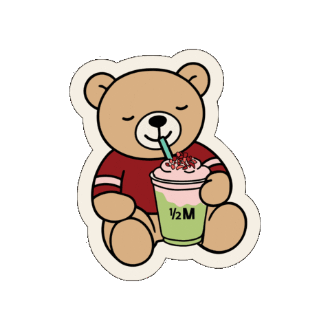Bear Strawberry Sticker by Half Million