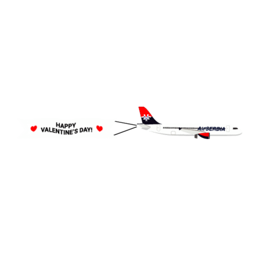 Valantines Ersrbija Sticker by Air Serbia