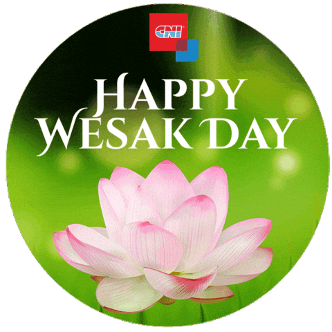 Vesak Day Meditation Sticker by CNI