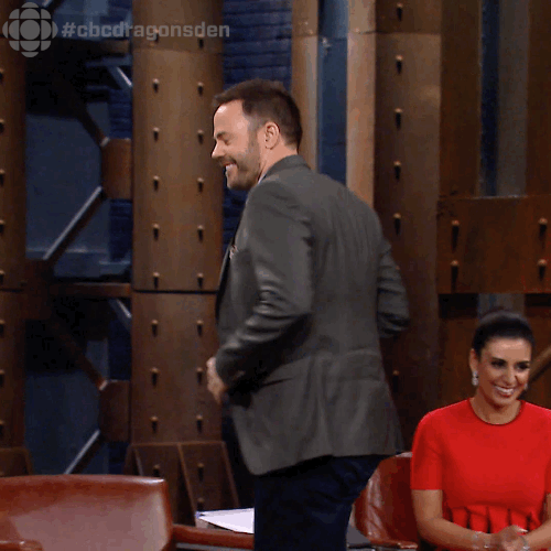 dragons' den happy dance GIF by CBC