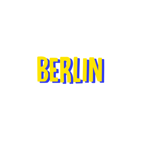 Berlin Sticker by Z Giant Poodles