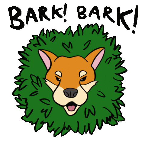 Shiba Barking Sticker