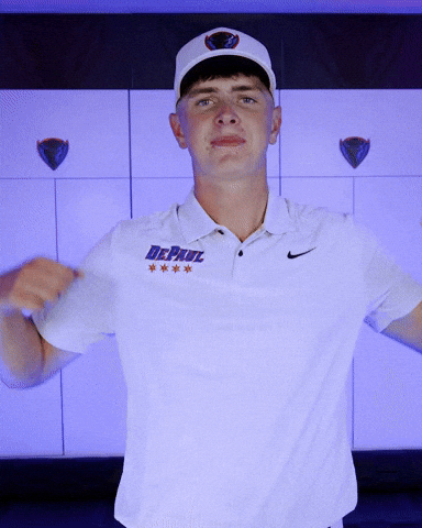 Depaul University Golf GIF by DePaul Blue Demons