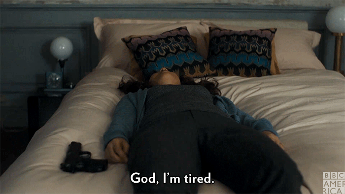 Tired Killing Eve GIF by BBC America - Find & Share on GIPHY