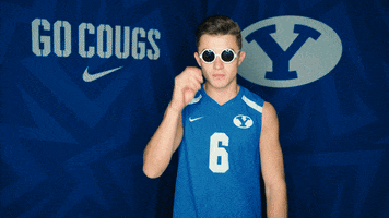 Close Up Flirt GIF by BYU Cougars
