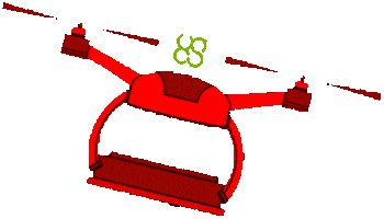 Flying Drone Sticker by SPH Engineering