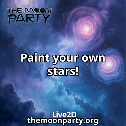 Stars Paint GIF by The Moon Party